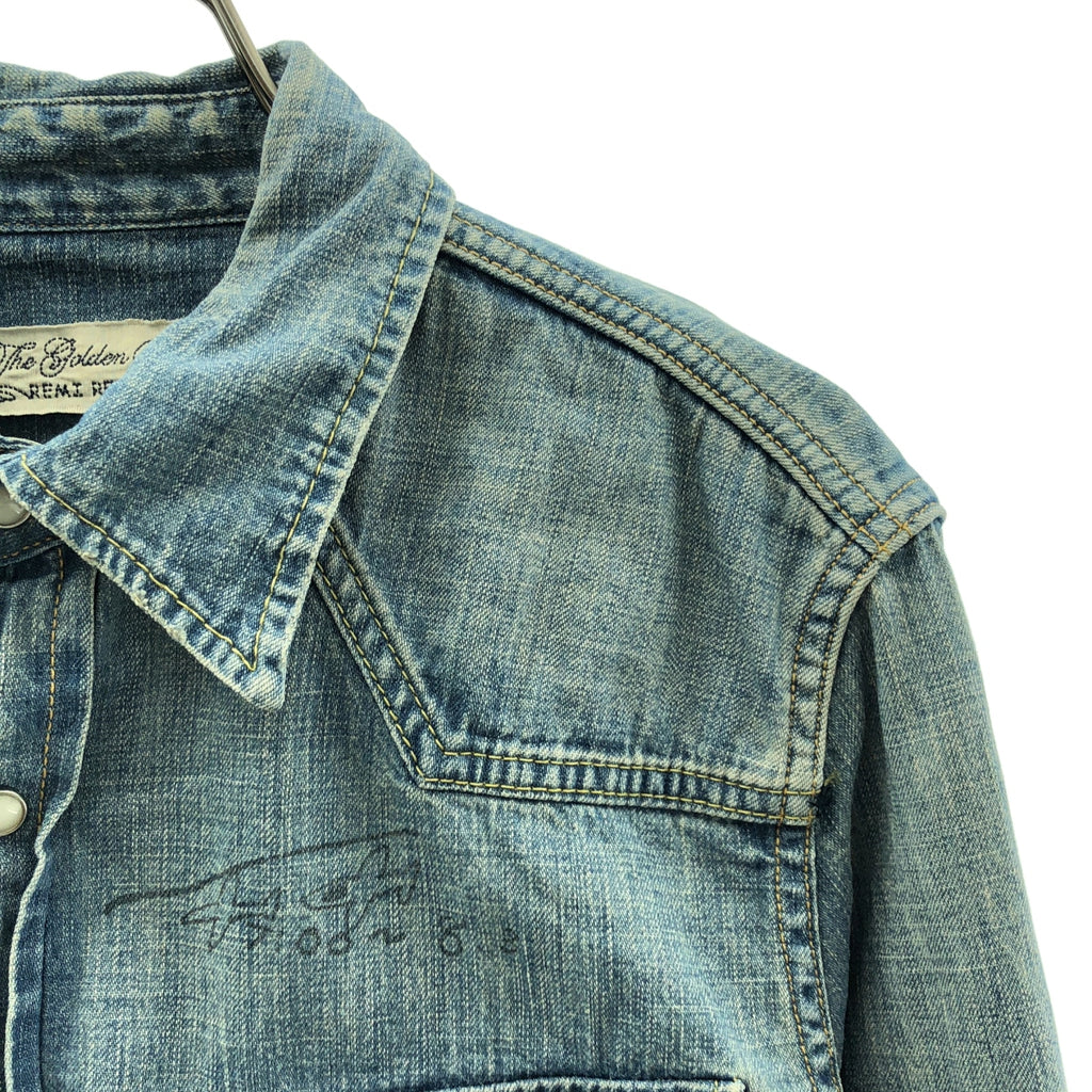 REMI RELIEF / 레미 릴리프 | B'2nd 별주 페인트 데님 탕가리 셔츠 | M | 남성