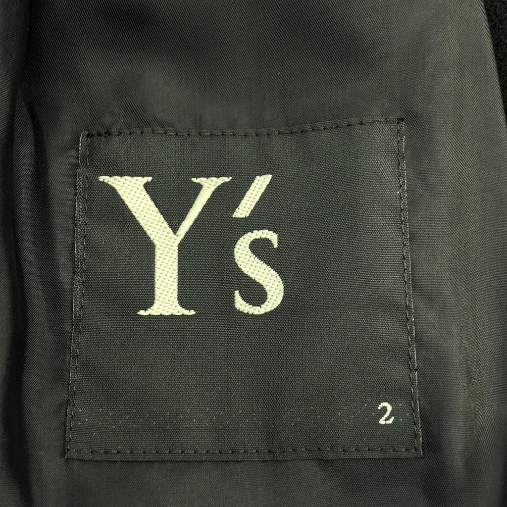 Y's / ワイズヨウジヤマモト | ウール オーバーシルエット ショート コート / 総裏地 | 2 | レディース