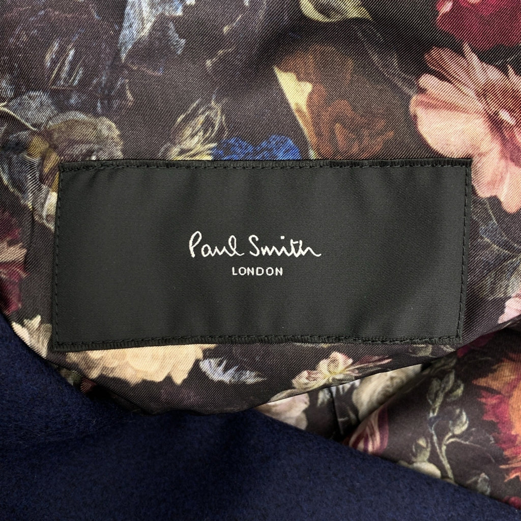 Paul Smith / 폴 스미스 | 비버 멜튼 안감 꽃 무늬 체스터 코트 | L | 남성