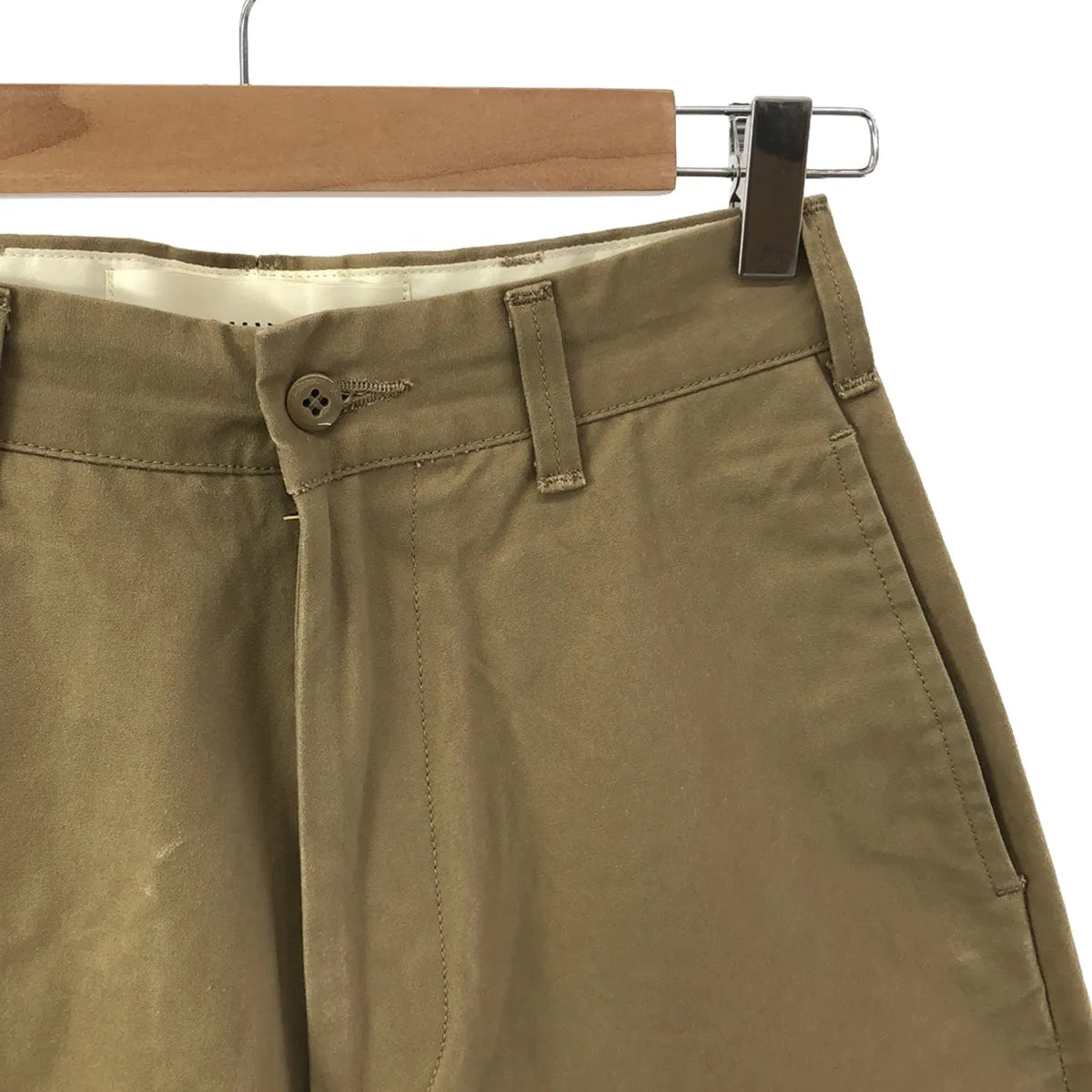 全新原 |高腰斜紋布褲 | 34 |米色 |女性的