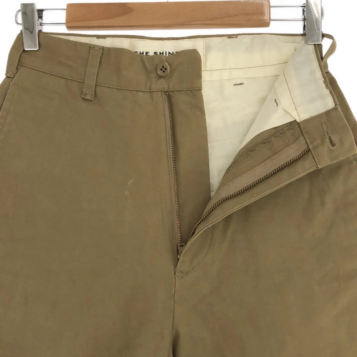 全新原 |高腰斜紋布褲 | 34 |米色 |女性的