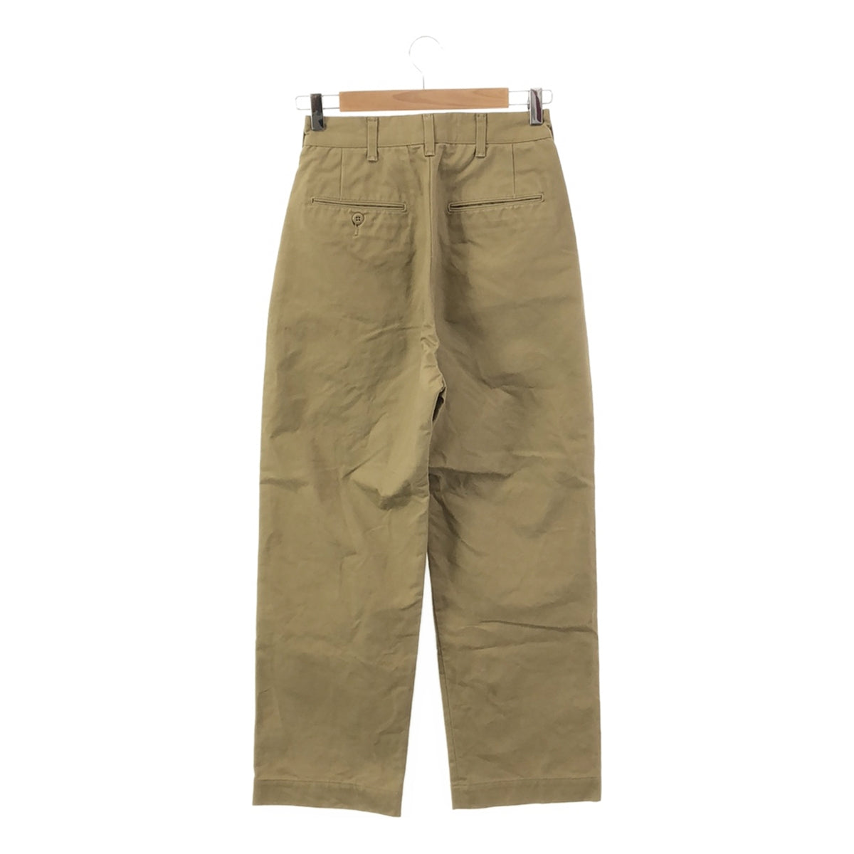 全新原 |高腰斜紋布褲 | 34 |米色 |女性的