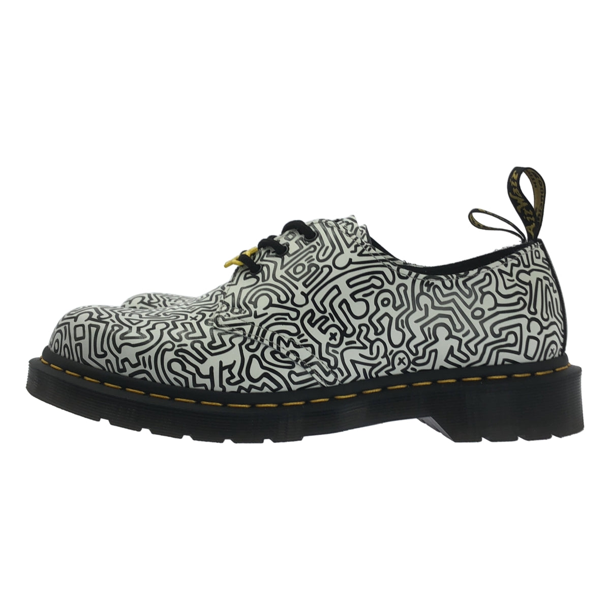 Dr.Martens / 닥터 마틴 | × KEITH HARING / 키스 헤링 1461 KH FIG / 총 무늬 가죽 신발 | 8 | 남성