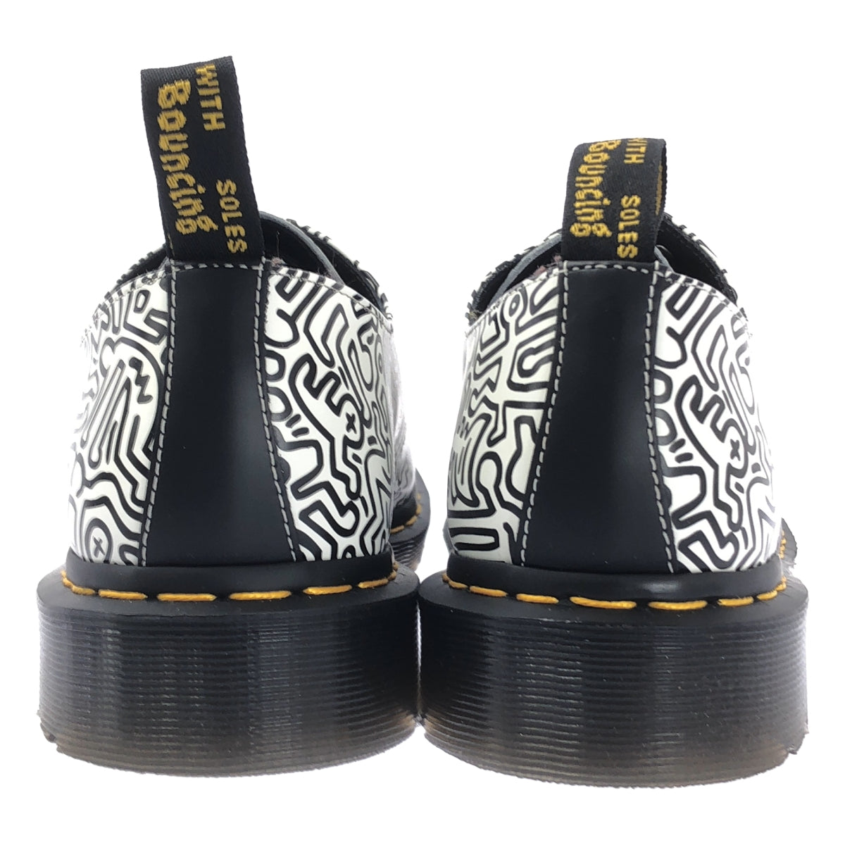 Dr.Martens / 닥터 마틴 | × KEITH HARING / 키스 헤링 1461 KH FIG / 총 무늬 가죽 신발 | 8 | 남성