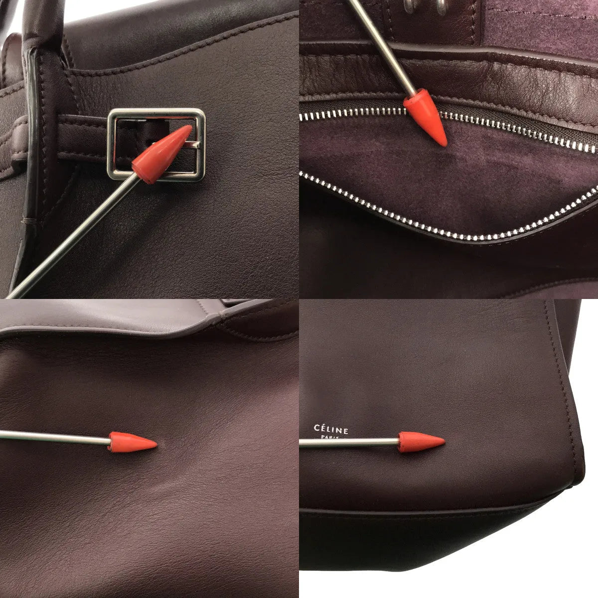 CELINE / セリーヌ | ビッグバッグ スモール 2Wayショルダーバッグ カーフスキン | バーガンディ | レディース