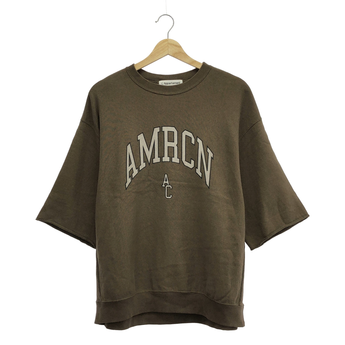 L'Appartement DEUXIEME CLASSE / アパルトモンドゥーズィエムクラス | 【 AMERICANA / アメリカーナ 】HALF  SLEEVE SWEAT / ロゴ ハーフスリーブスウェット | F |
