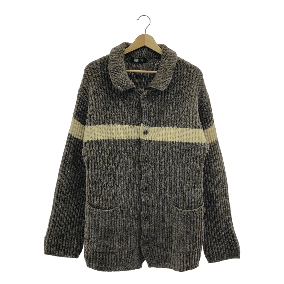 im MIYAKE DESIGN STUDIO / 三宅一生設計工作室 | 羊毛細針織外套 | M碼 | 棕色 | 男款