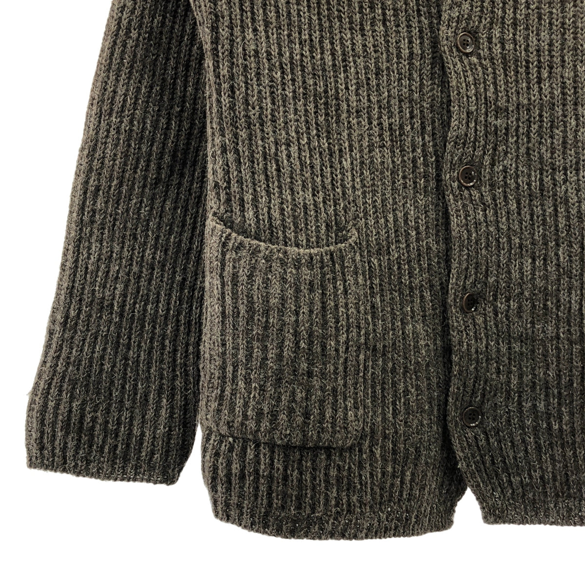 im MIYAKE DESIGN STUDIO / 三宅一生設計工作室 | 羊毛細針織外套 | M碼 | 棕色 | 男款