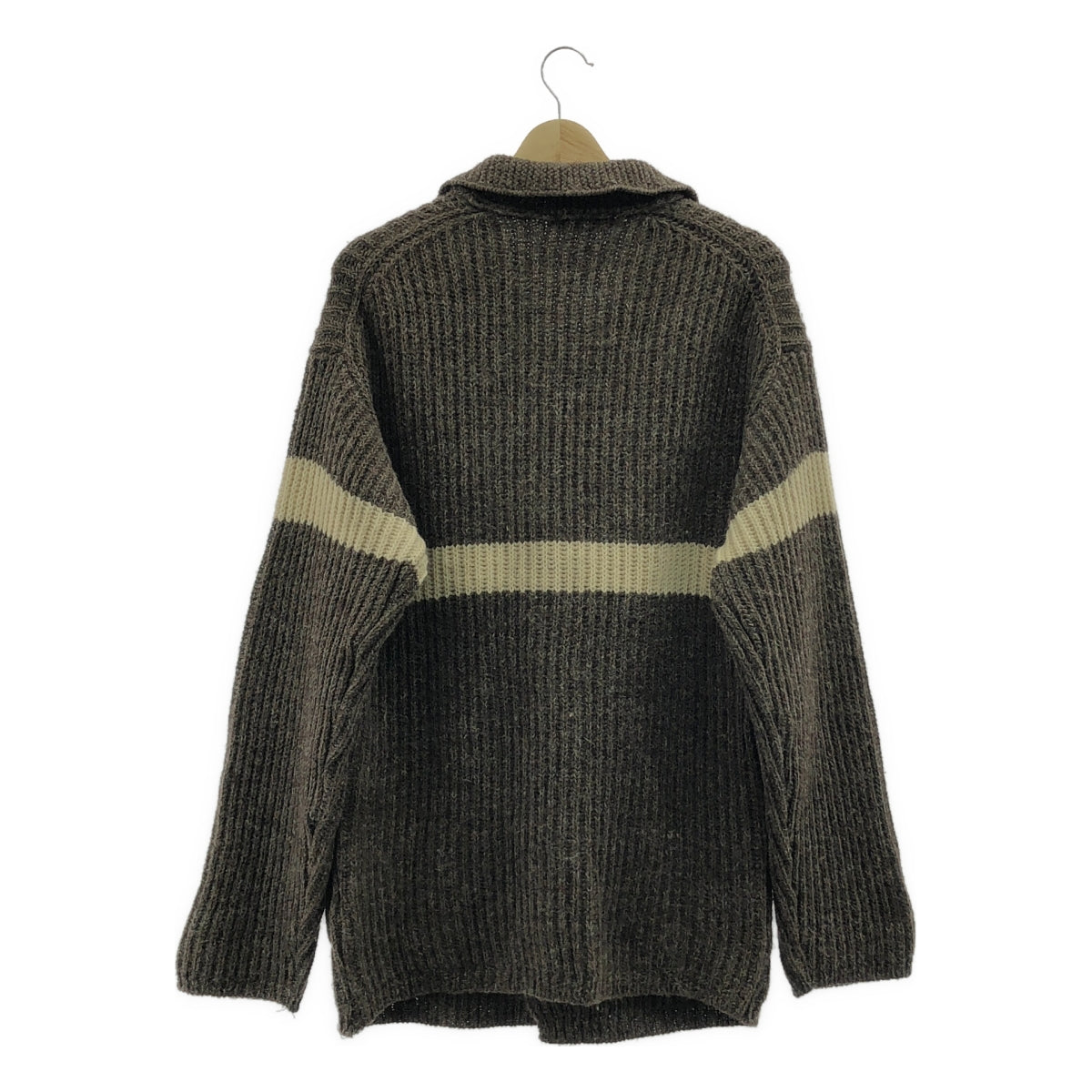 im MIYAKE DESIGN STUDIO / 三宅一生設計工作室 | 羊毛細針織外套 | M碼 | 棕色 | 男款