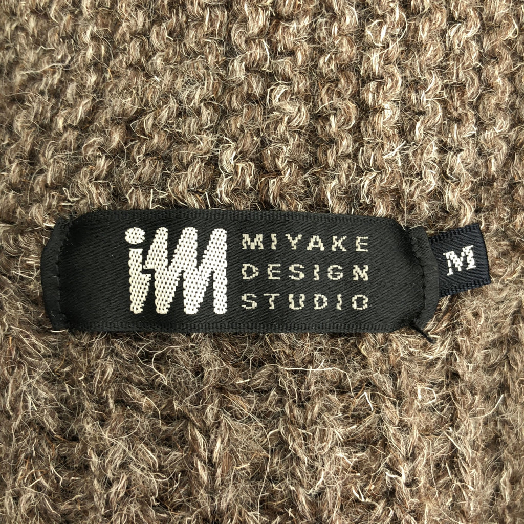 im MIYAKE DESIGN STUDIO / イッセイミヤケデザインスタジオ | ウール ローゲージ ニットジャケット | M | ブラウン | メンズ