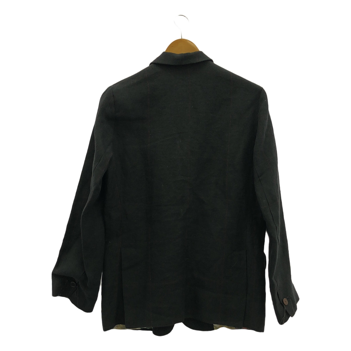 【美品】  ARCHIVIO J.M.Ribot / アルキビオジェイエムリボット | 2022SS | G3A/QU / シングルブレスト ジャケット / シルク総柄裏地 | 42 | black | メンズ