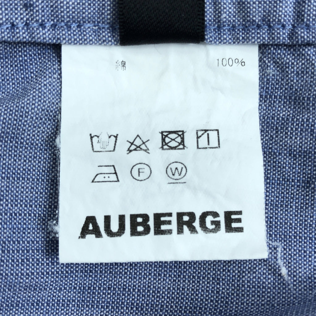 AUBERGE / 오베르주 | 샴브레이 오버 웨스턴 셔츠 | 38 | 남성
