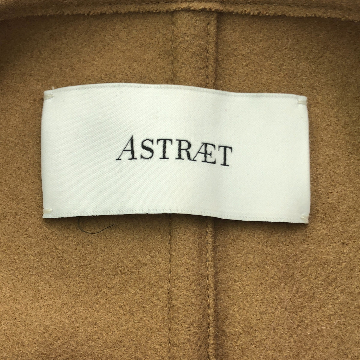 ASTRAET / アストラット | メルトン ノーカラー ポンチョ | F | ブラウン | レディース