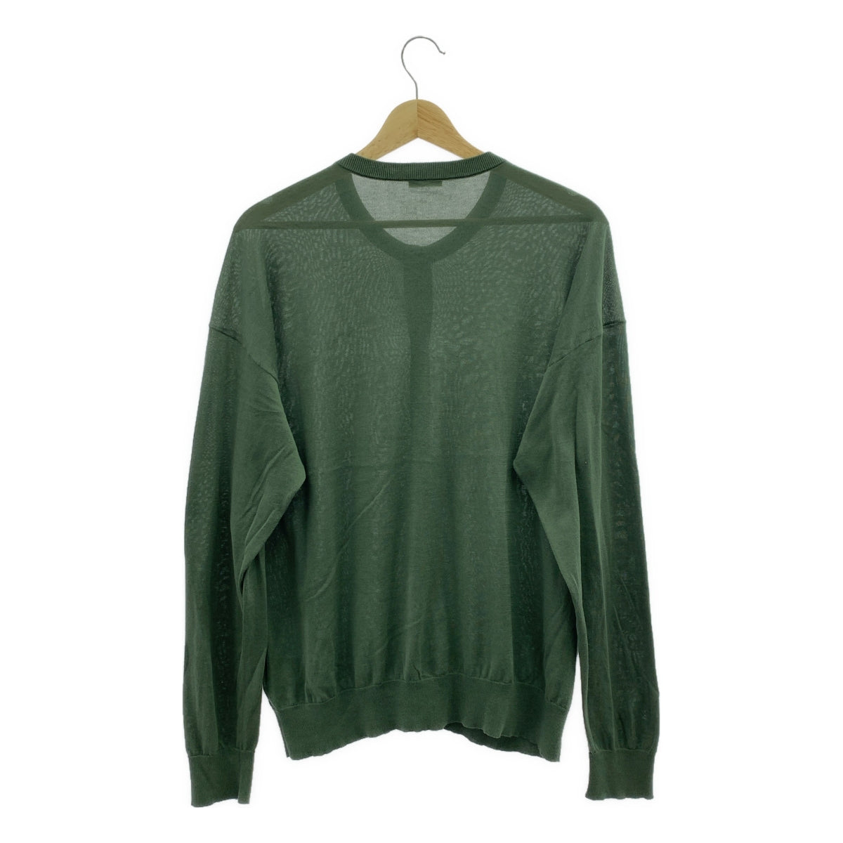 cash&barba / キャッシュアンドバルバ | シーアイランドコットン ニット カーディガン | 2 | グリーン | レディース