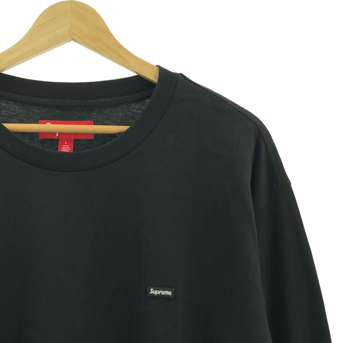 【美品】  SUPREME / シュプリーム | small box l/s tee / スモール ボックス ロングスリーブ カットソー | M | black | メンズ