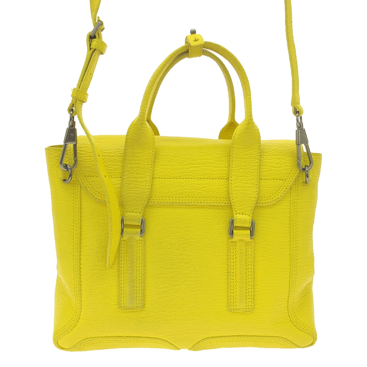 3.1 Phillip Lim | 2-way leather satchel handbag with shoulder strap | Yellow | Women's