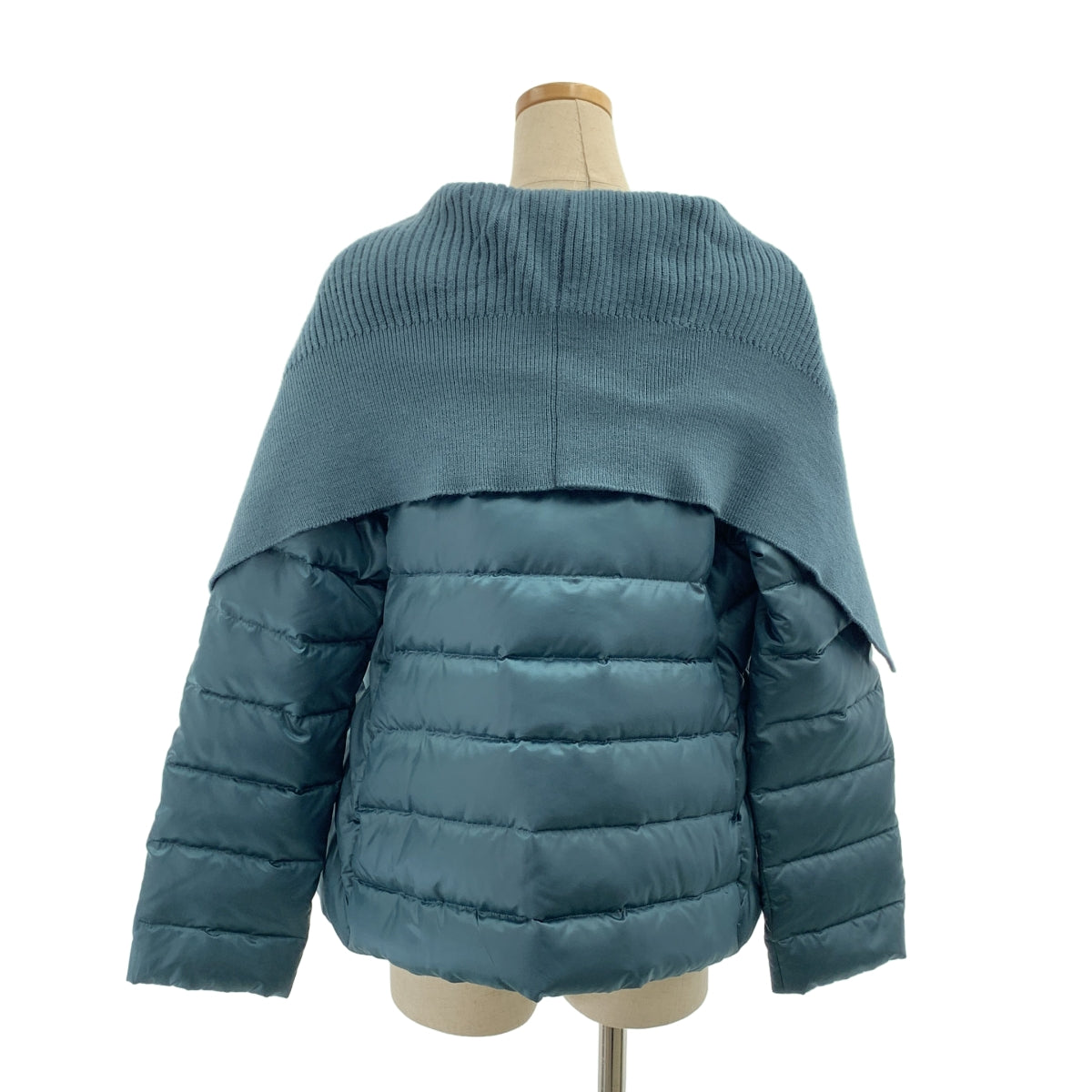 ISSEY MIYAKE / イッセイミヤケ | リブニット切替 ダウン ジャケット | 3 | レディース