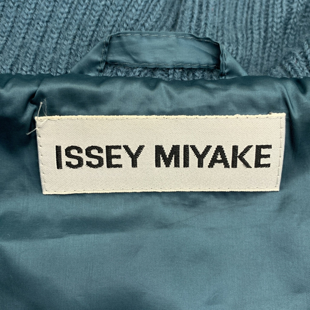 ISSEY MIYAKE / イッセイミヤケ | リブニット切替 ダウン ジャケット | 3 | レディース