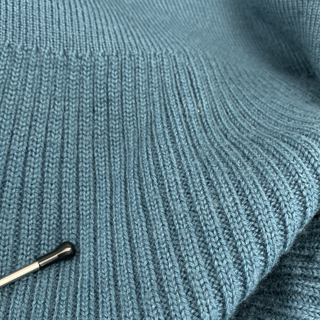 ISSEY MIYAKE / イッセイミヤケ | リブニット切替 ダウン ジャケット | 3 | レディース