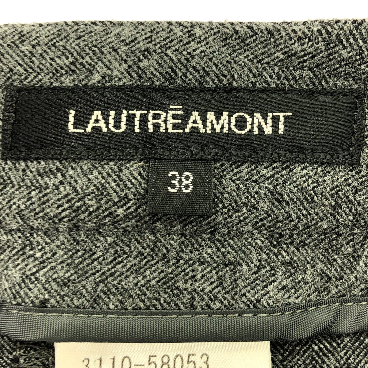 LAUTREAMONT / ロートレアモン | 起毛 センタープレス スラックス パンツ | 38 | グレー | レディース