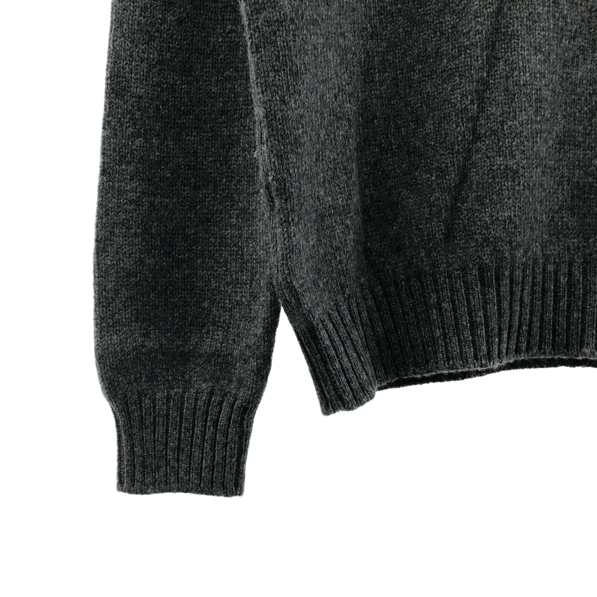 PRADA / プラダ | 2022AW | ウール カシミヤ混 ロゴ ハイネック ニット | 36 | レディース