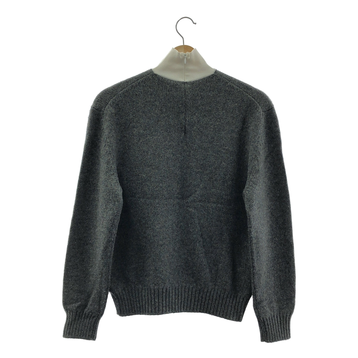 PRADA / プラダ | 2022AW | ウール カシミヤ混 ロゴ ハイネック ニット | 36 | レディース