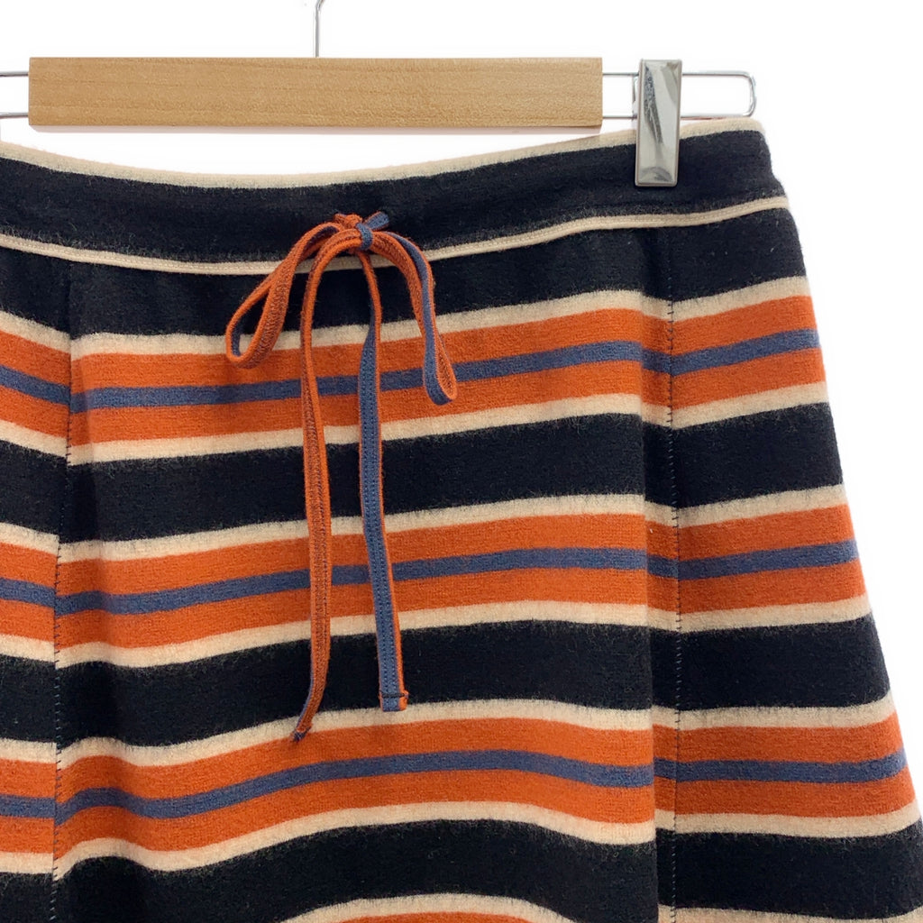 45r / フォーティファイブアール | ジャージ フラノ ボーダー スカート | 3 | オレンジ/ブルー/ブラック | レディース