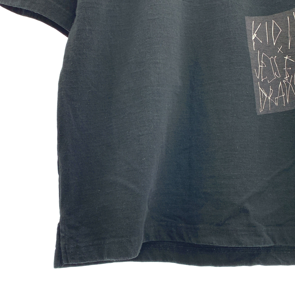 KIDILL / 키딜 | × EDWIN A Mess T-shirts 백 프린트 컷소우 | L | 남성