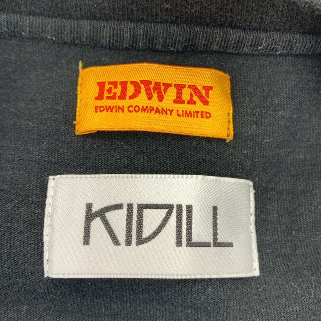 KIDILL / 키딜 | × EDWIN A Mess T-shirts 백 프린트 컷소우 | L | 남성