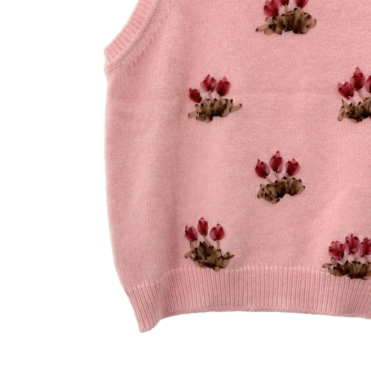 SHUSHU/TONG | 花朵裝飾針織背心 | M碼 | 女款