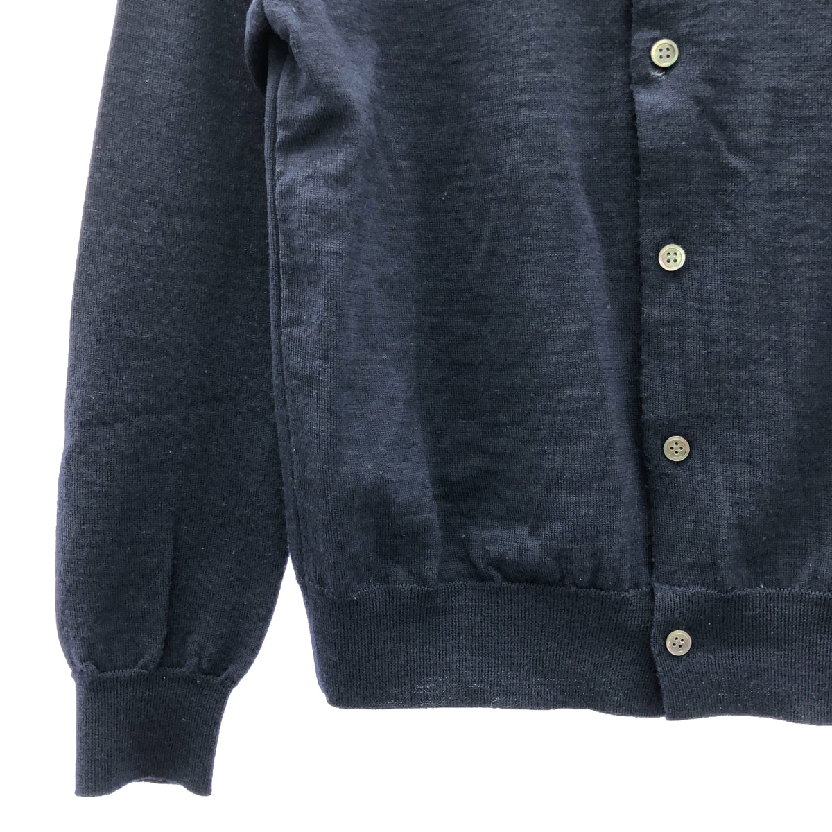 COMME des GARCONS COMME des GARCONS / Comme des | Silk-lined crew neck cardigan | L | Navy | Women's