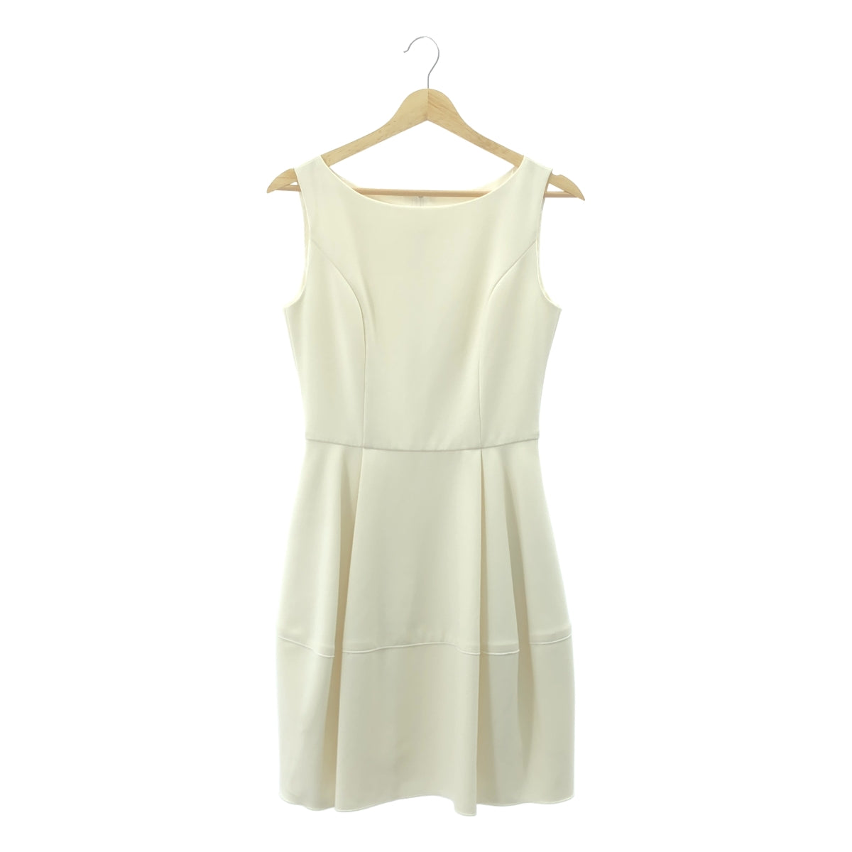 【美品】  FOXEY NEW YORK / フォクシーニューヨーク | バロン ドレス ノースリーブ ワンピース | 38 | ホワイト | レディース