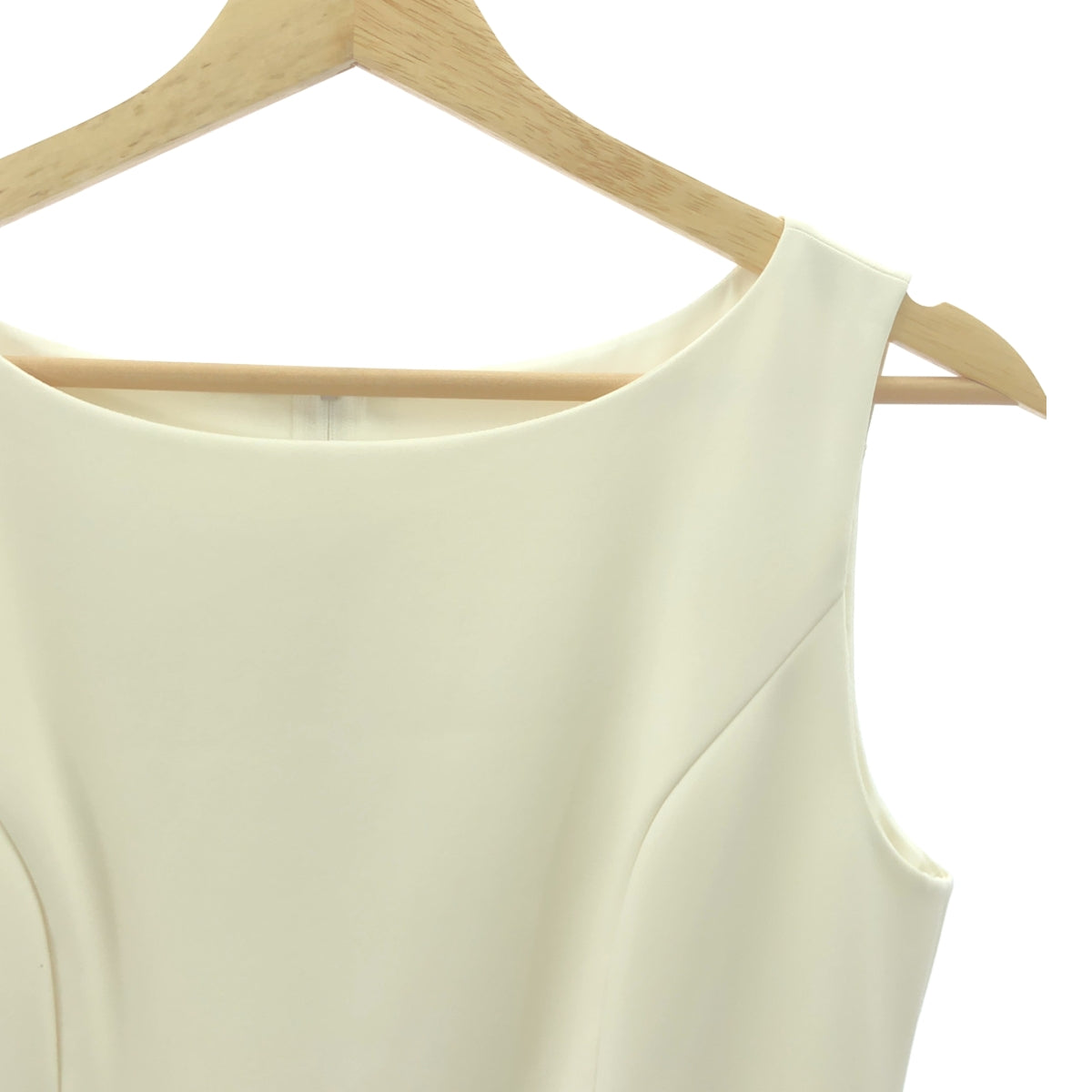 【美品】  FOXEY NEW YORK / フォクシーニューヨーク | バロン ドレス ノースリーブ ワンピース | 38 | ホワイト | レディース
