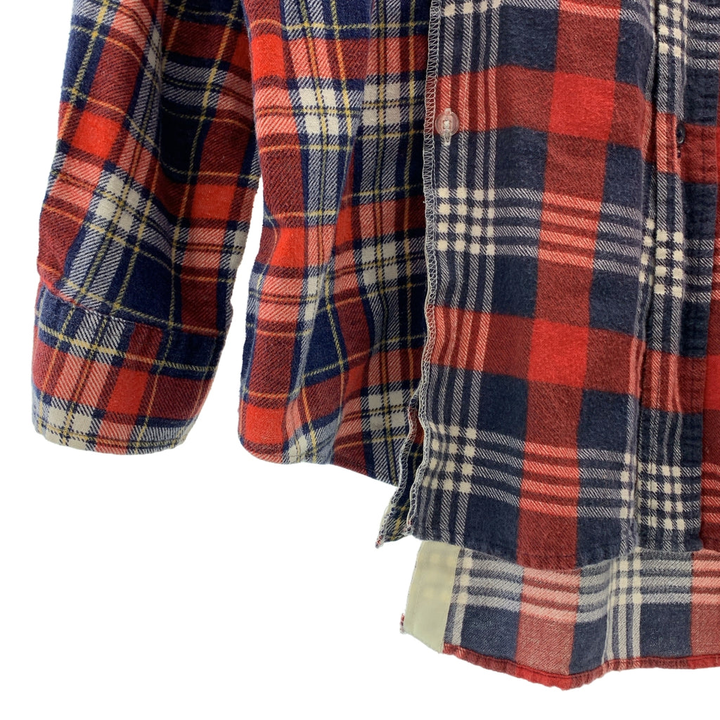 YSTRDY'S TMRRW / イエスタデイズトゥモロー | FLEA MARKET SHIRT リメイク チェックシャツ | XL | メンズ