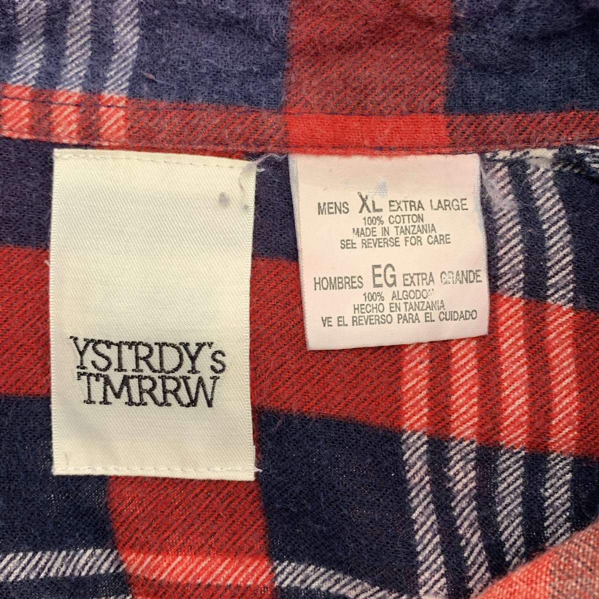 YSTRDY'S TMRRW / イエスタデイズトゥモロー | FLEA MARKET SHIRT リメイク チェックシャツ | XL | メンズ
