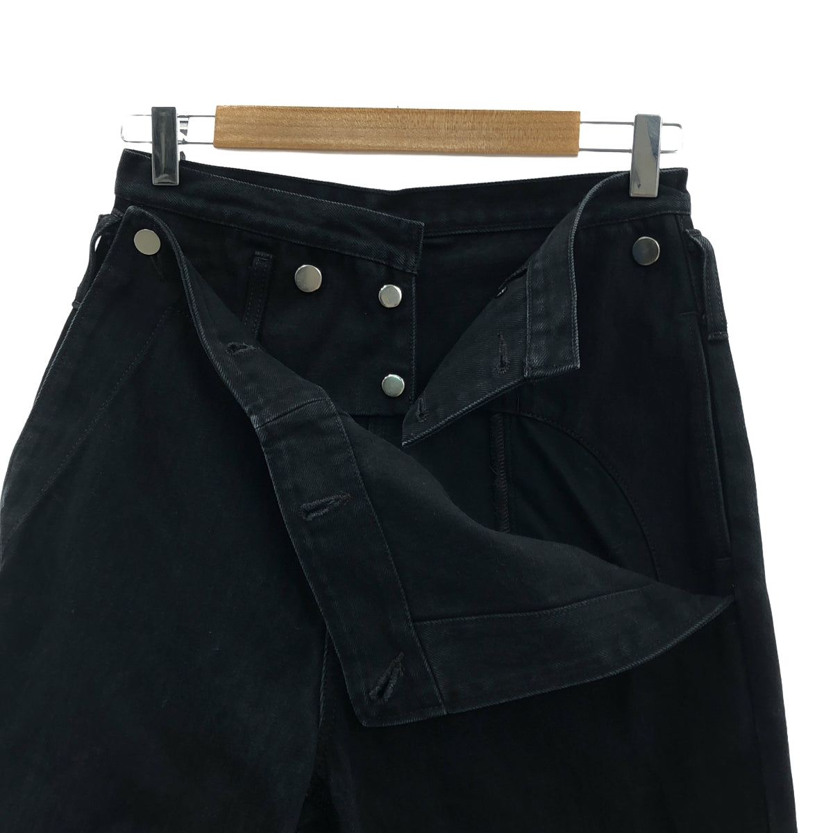 TUKI | 0032 TYPE3 Sailor Wide Black Denim Pants | 0 | Women's