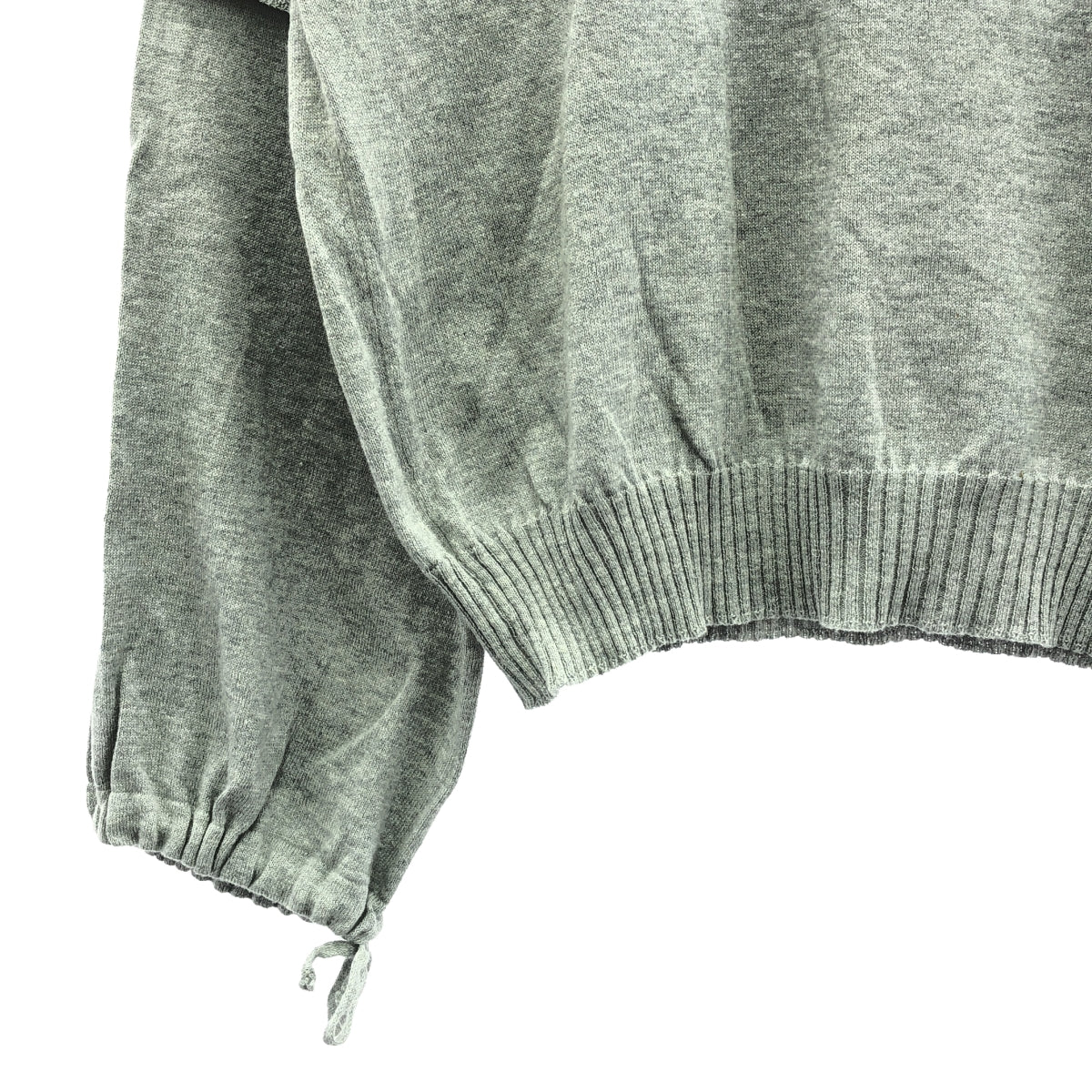 TELA | Cotton wool layered pullover knit | S | Gray | Women's