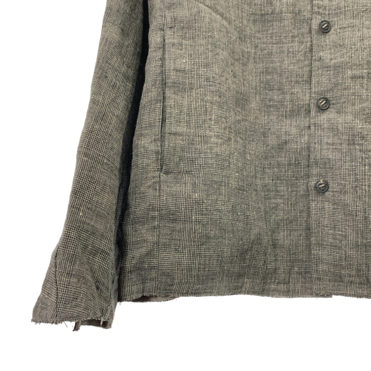 DEVOA / デヴォア | リネン グレンチェック シャツ | 2 | メンズ