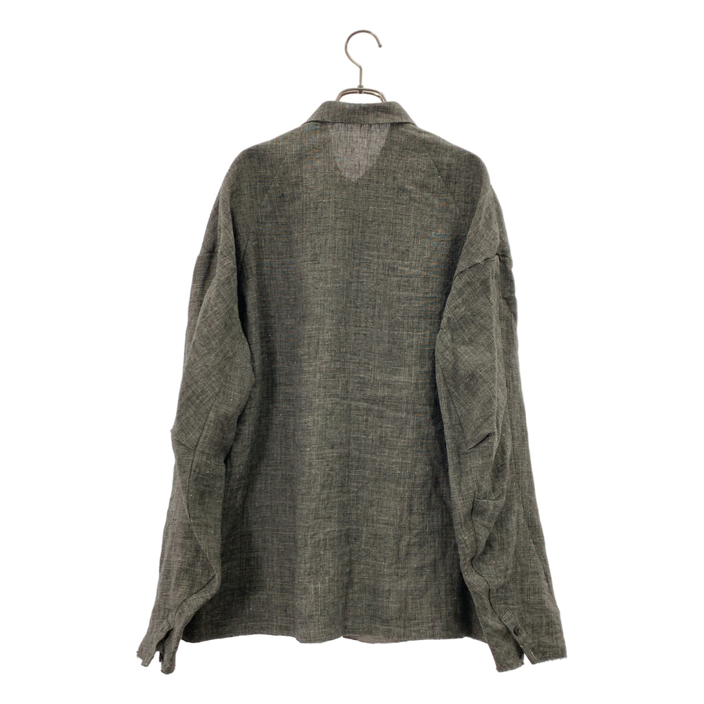 DEVOA / デヴォア | リネン グレンチェック シャツ | 2 | メンズ