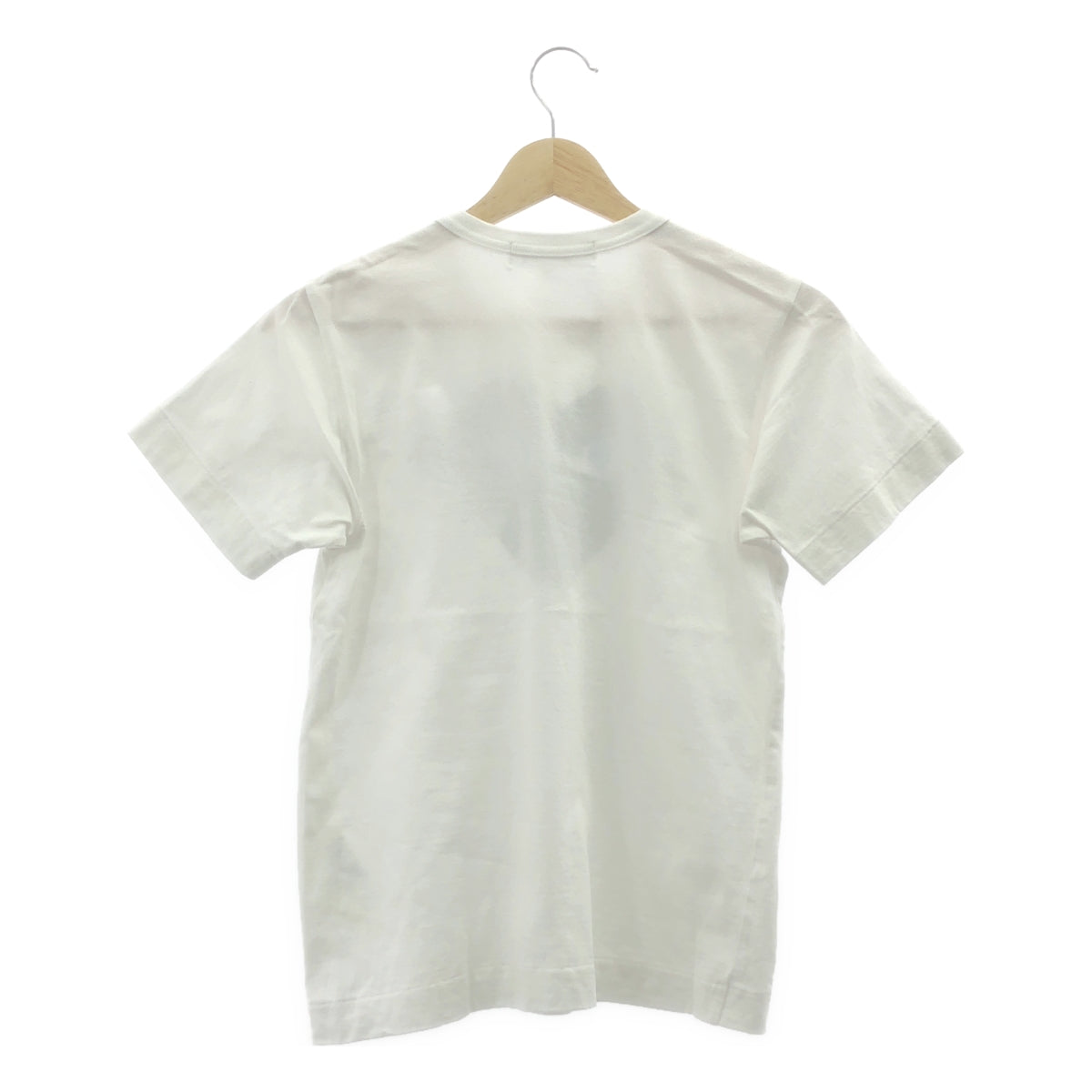 PLAY COMME des GARCONS / 플레이 콤 데 갤슨 | AD2014 | 코튼 하트 패치 프린트 크루넥 컷소우 | M | 여성