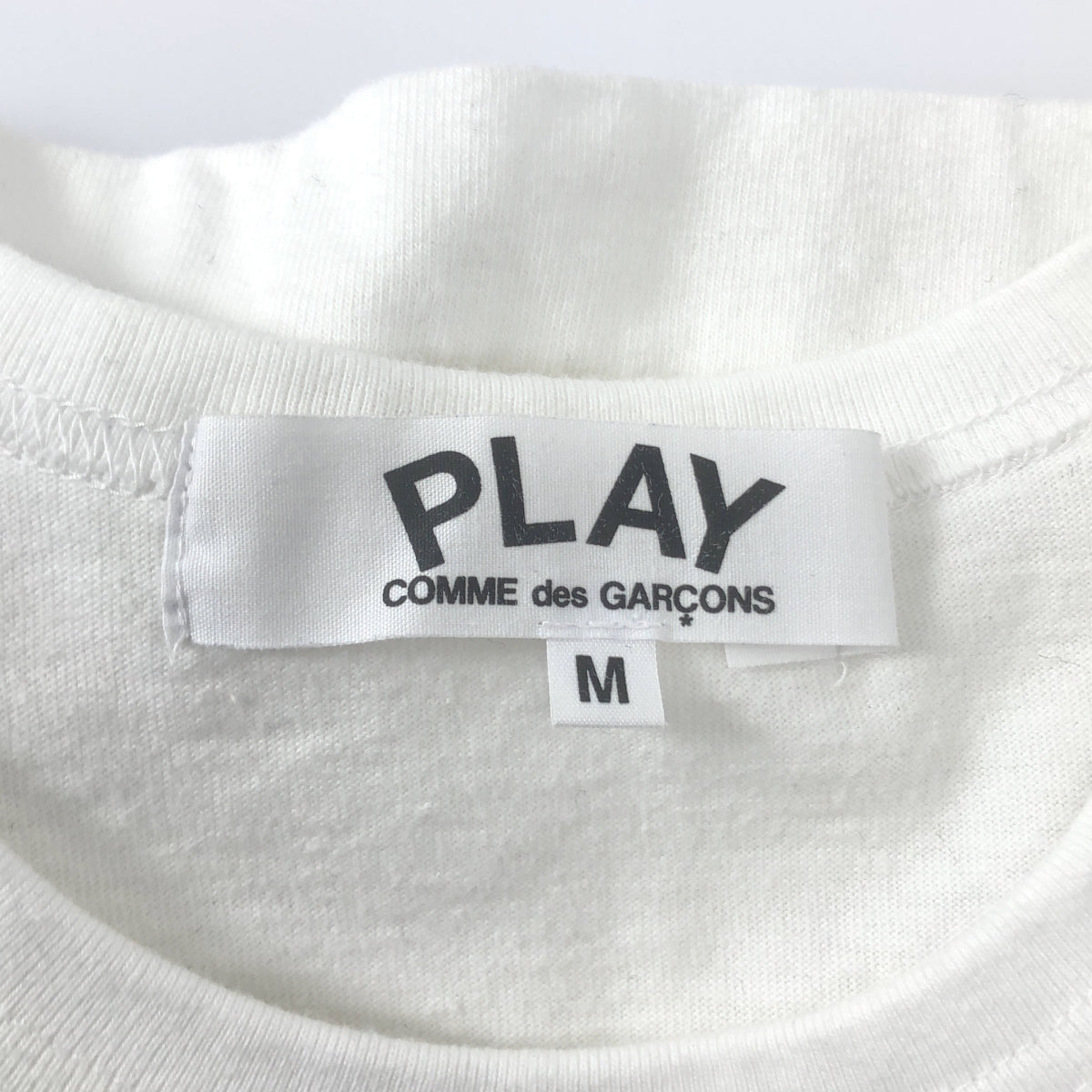 PLAY COMME des GARÇONS | AD2014 | 棉質愛心貼片印花圓領上衣 | M碼 | 女款