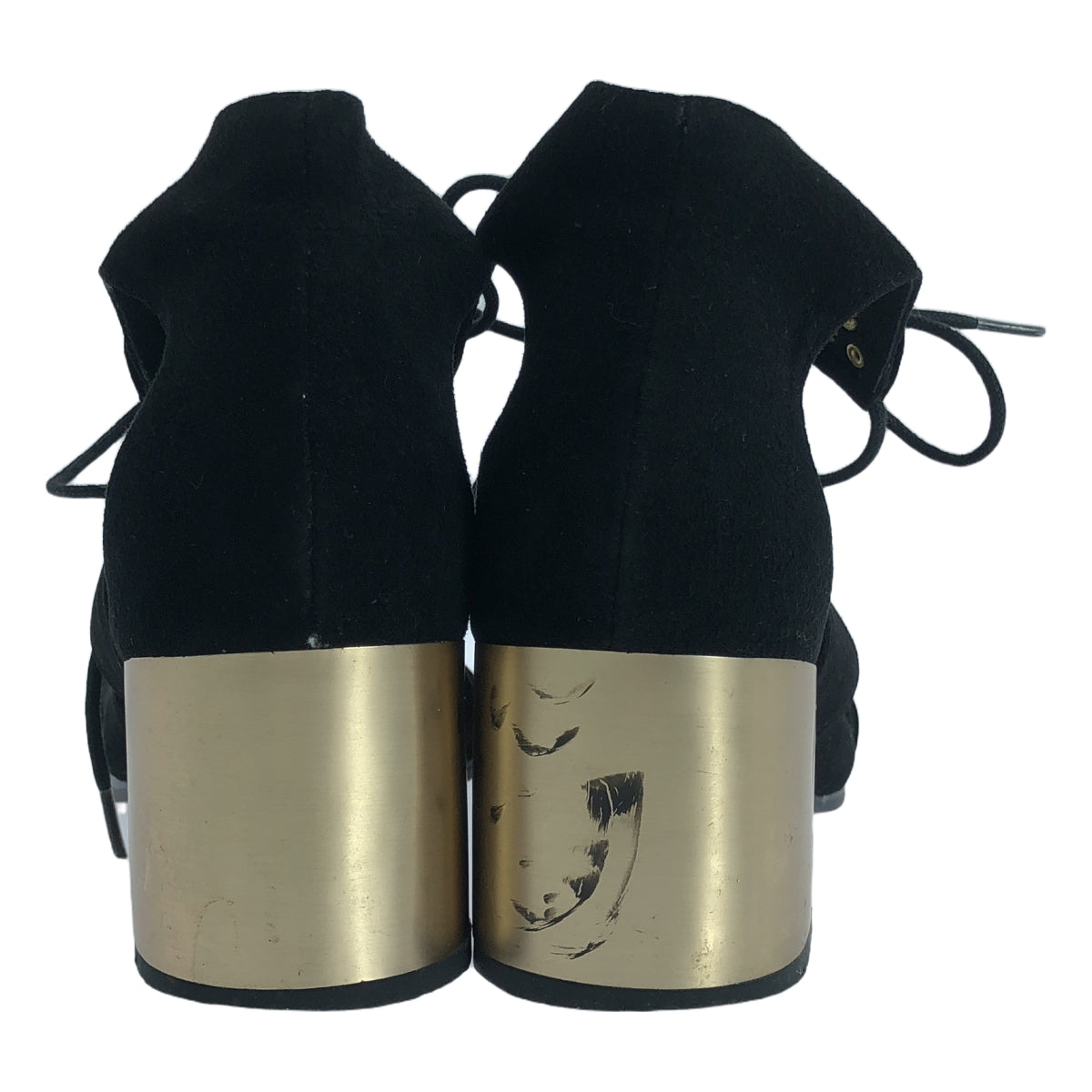 【미품】 SENSO / 센소 | QIANA 스웨이드 가죽 레이스 업 힐 샌들 | 37 | 블랙 | 여성