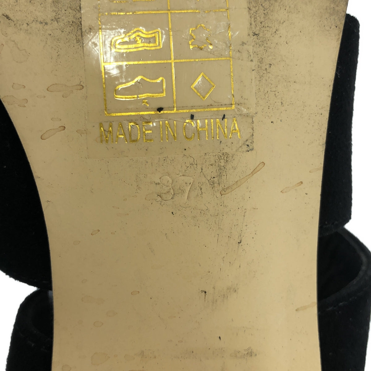 【美品】  SENSO / センソ | QIANA スエードレザー レースアップ ヒールサンダル | 37 | ブラック | レディース