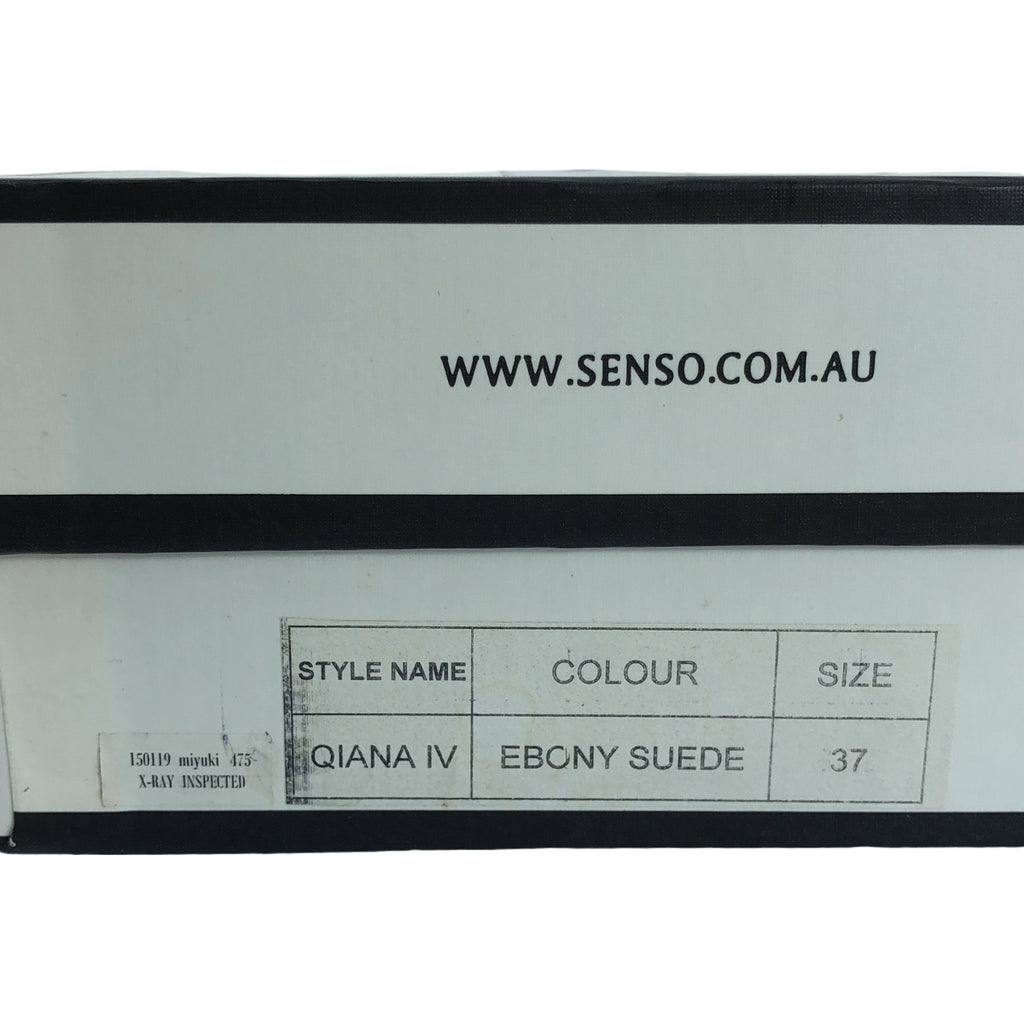 【美品】  SENSO / センソ | QIANA スエードレザー レースアップ ヒールサンダル | 37 | ブラック | レディース