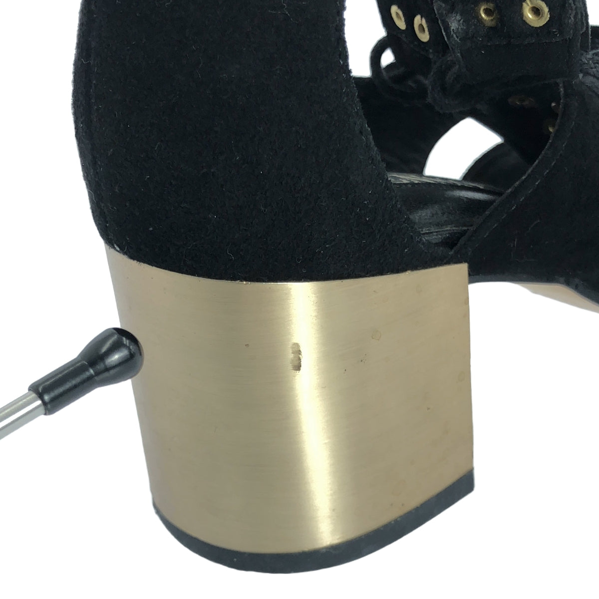 【美品】  SENSO / センソ | QIANA スエードレザー レースアップ ヒールサンダル | 37 | ブラック | レディース