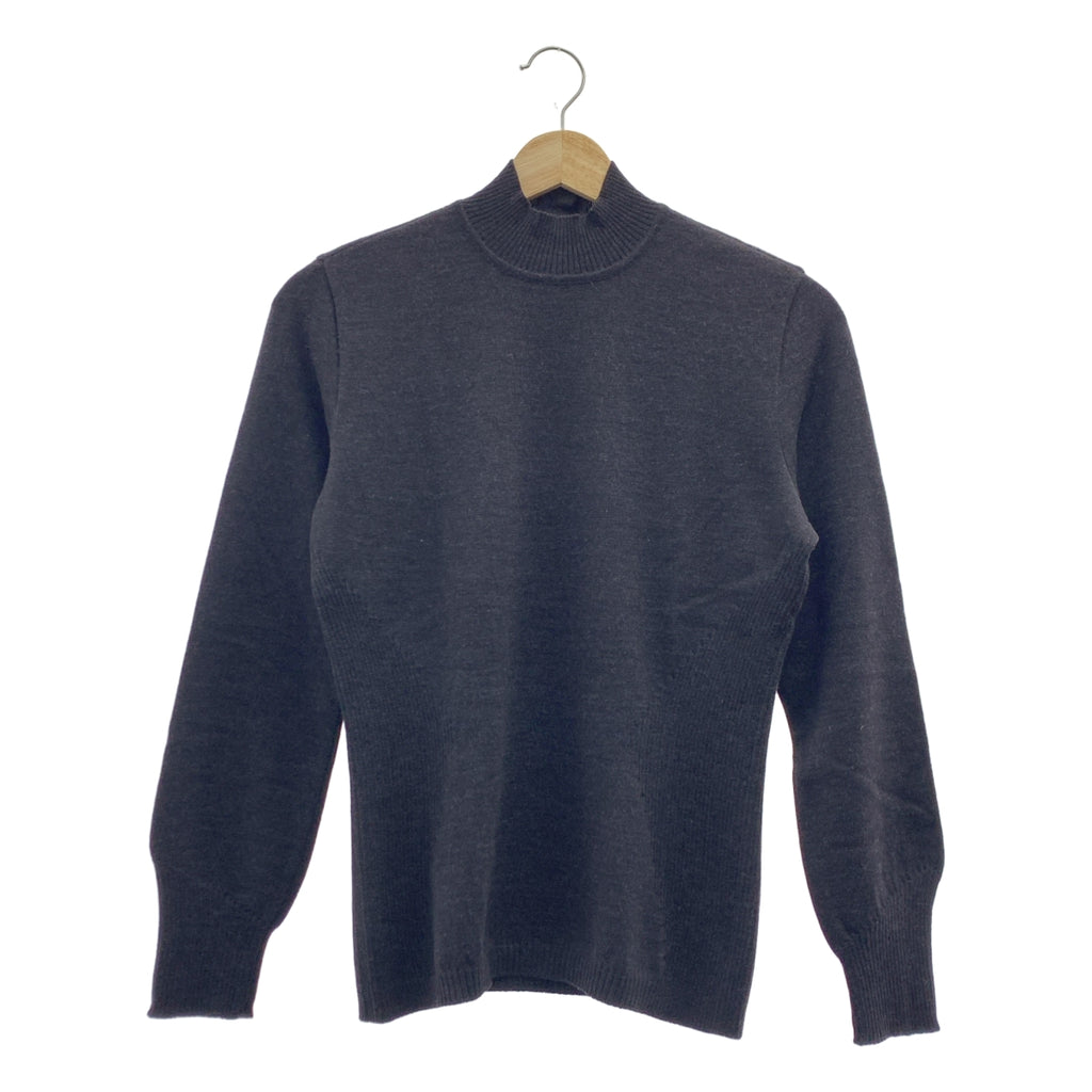 Salvatore Ferragamo | 羊毛後背紐扣高領毛衣 | S 碼 | 炭灰色 | 女款