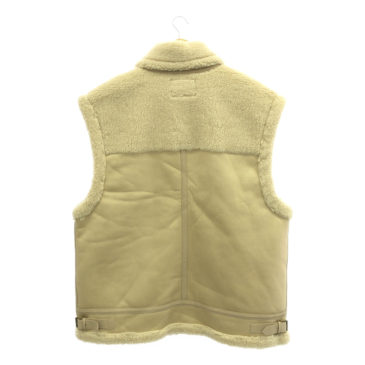 【美品】  ALEXIA STAM  / アリシアスタン | 2023AW | フェイク ムートン レザー ボア オーバー ベスト ジャケット | F | beige | レディース