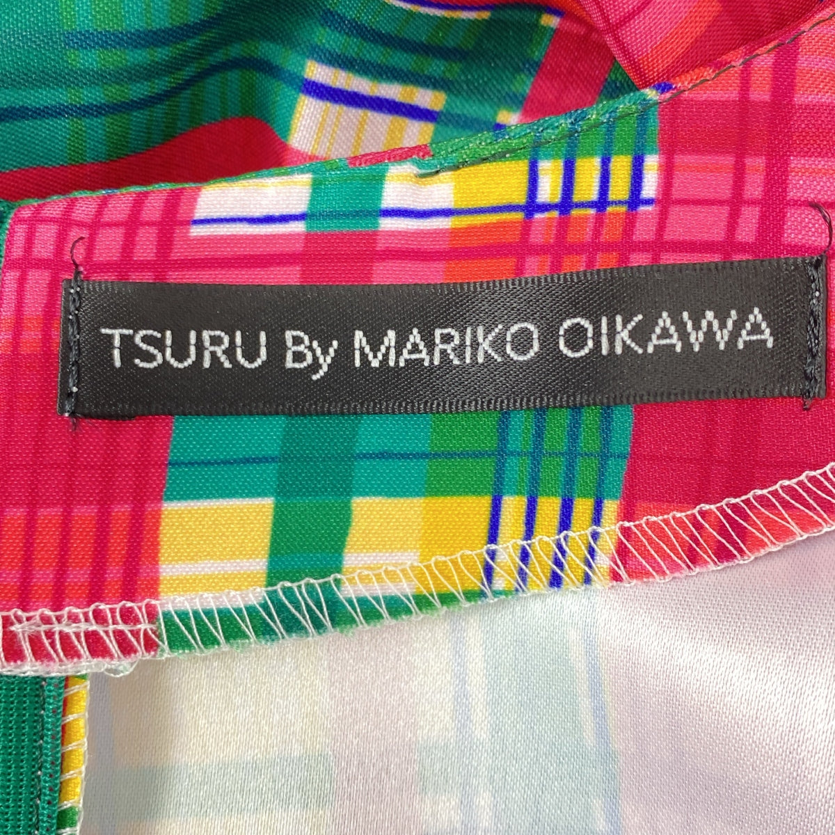 TSURU by Mariko Oikawa | Elenore 格紋泡泡袖襯衫 | F 碼 | 女款