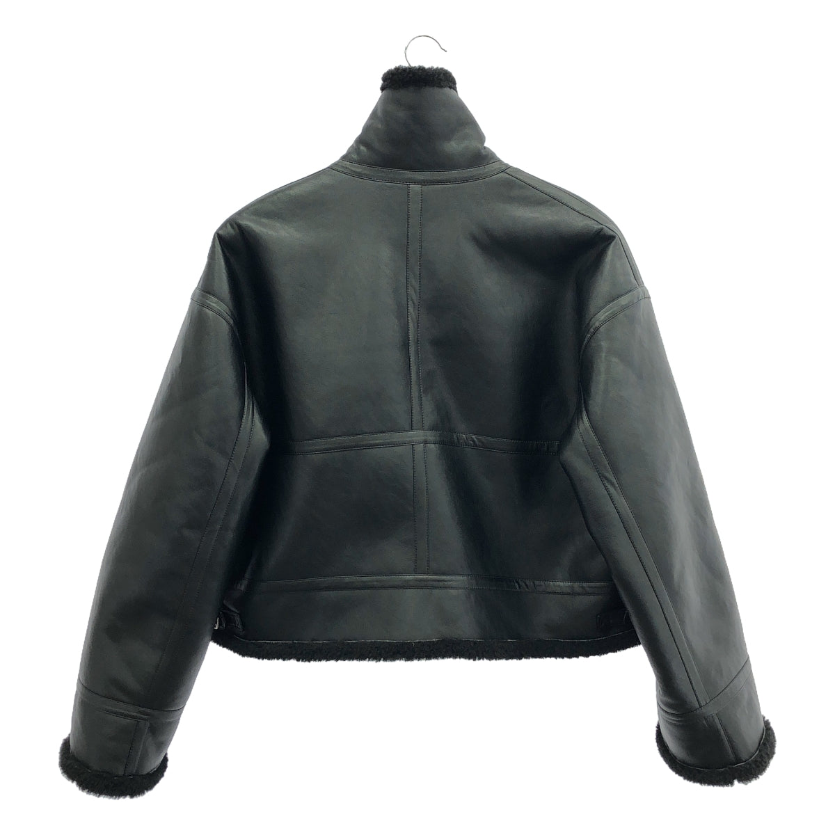 UNITED ARROWS / ユナイテッドアローズ | フェイクムートンボマージャケット | 38 | ブラック | レディース