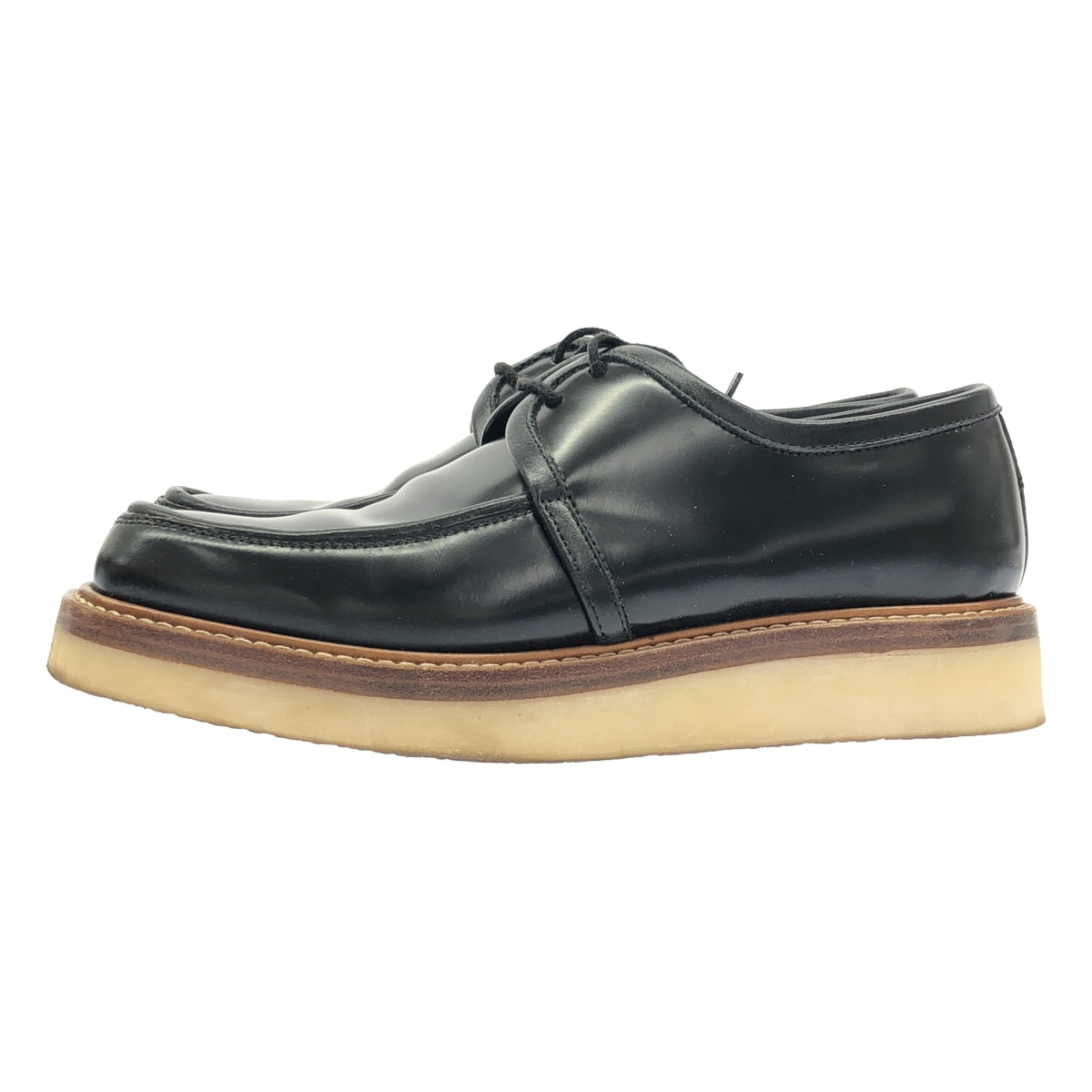UNITED ARROWS | x bibliotek 皮革繫帶鞋 | 35 碼 | 黑色 | 女款